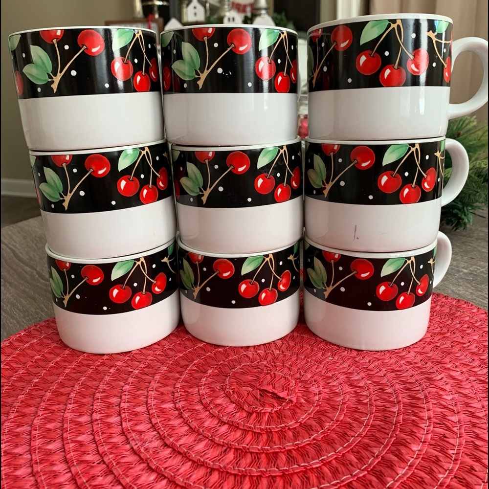 Sakura 1994 Cherries Mugs ,Mary Engelbreit